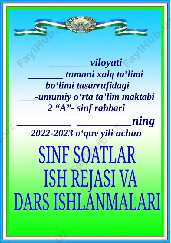 2-sinf soati — DOC