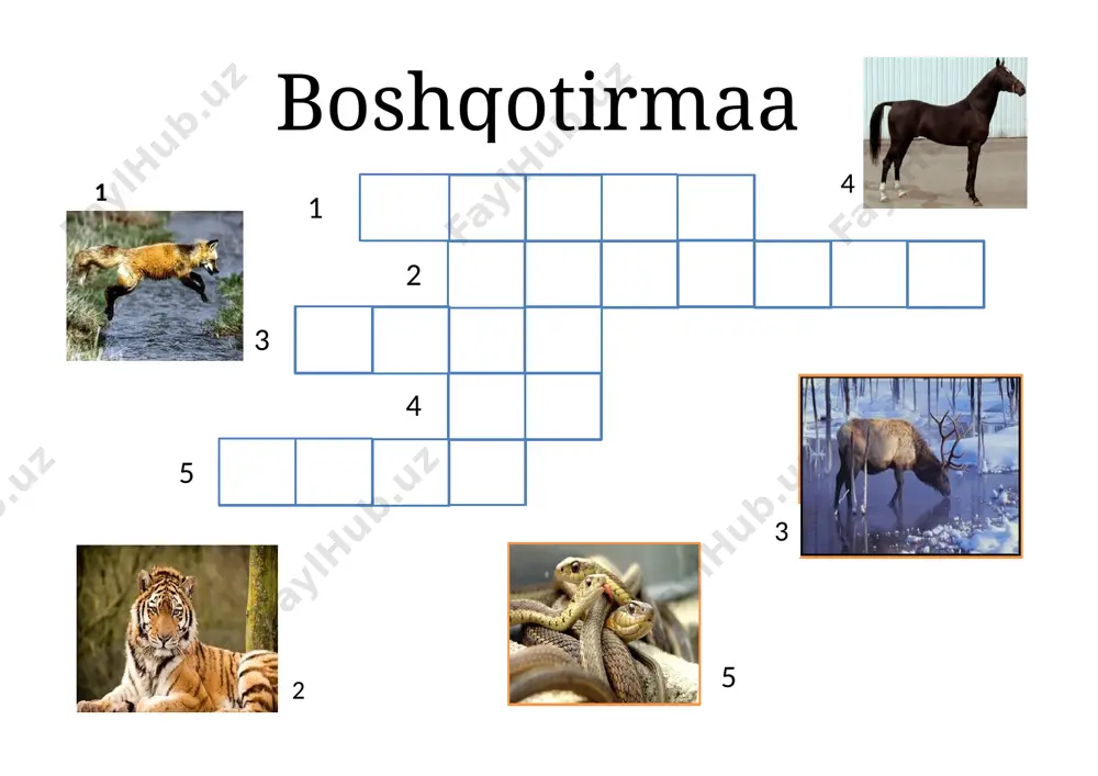 krasvord 2 sinf — DOCX