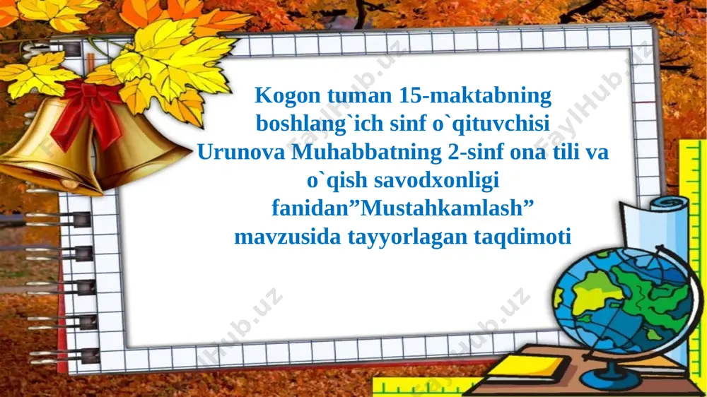 mustahkamlash 14.10 — PPTX