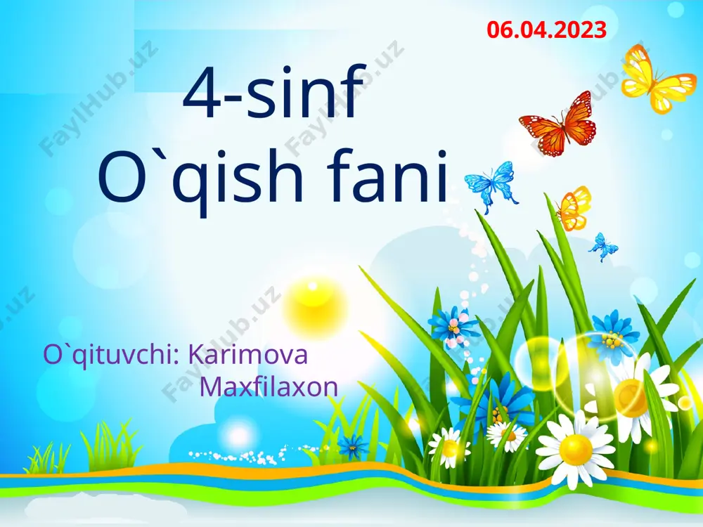 eshikni yop 06.04.2023 — PPT