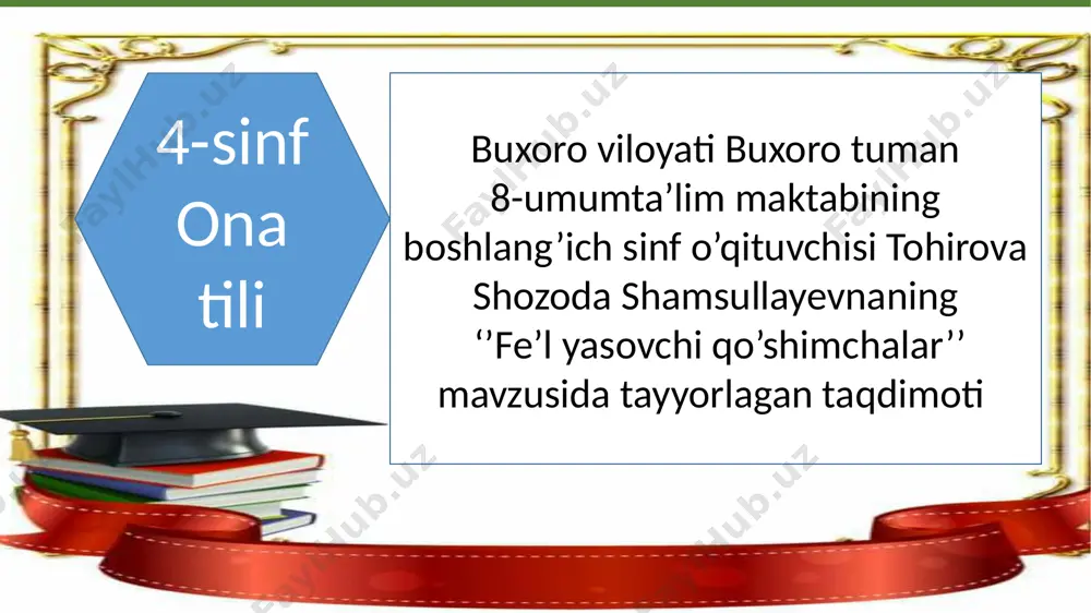 fe'l yasovchi qo'shimchalar. tohirova sh. — PPTX