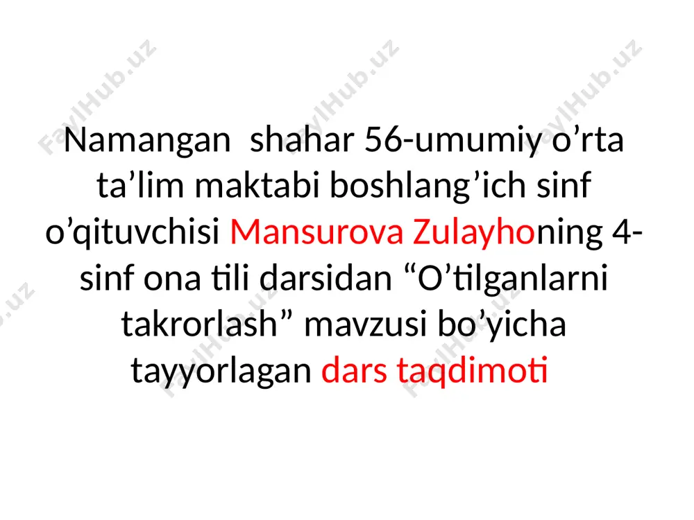 ona tili taqdimot — PPTX
