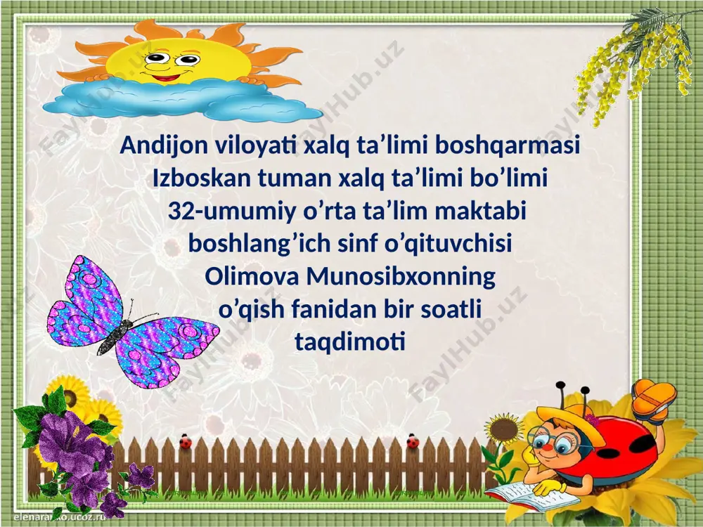 munosibxon_olimova_4_sinf_non_rizq_ro'zimiz_o'qish_darsi — PPTX