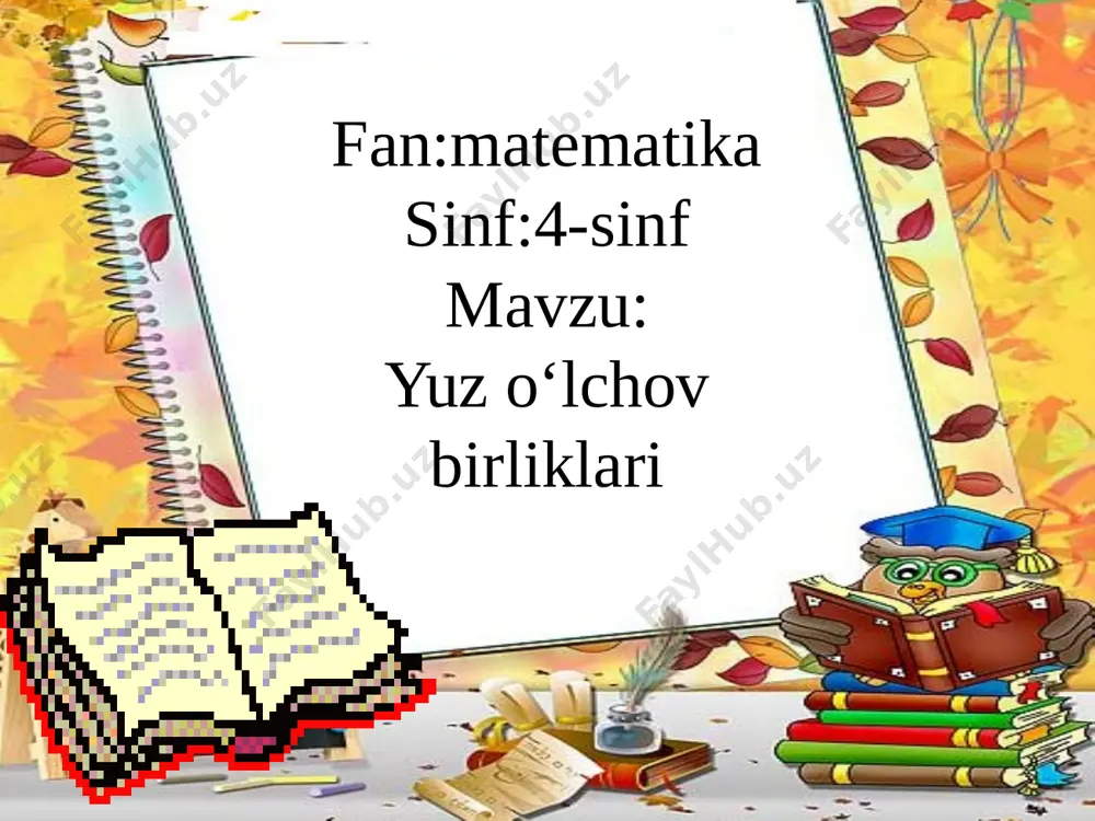 4-sinf matematika — PPTX