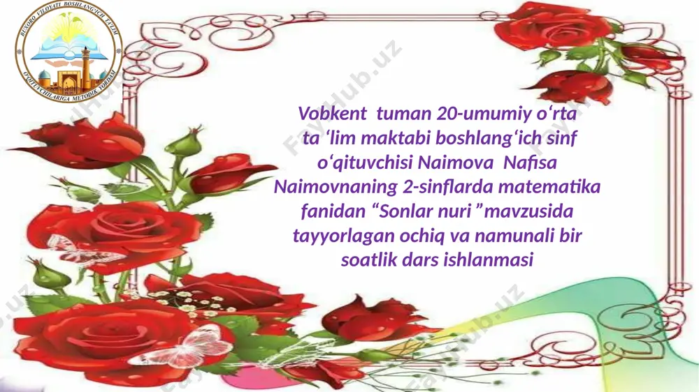 2-sinf matematika 13.09.22 — PPTX