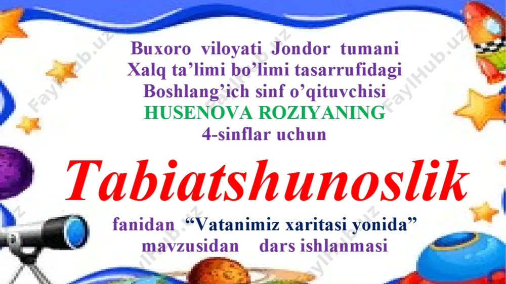 4-sinf tabiat husenova roziya — PPTX