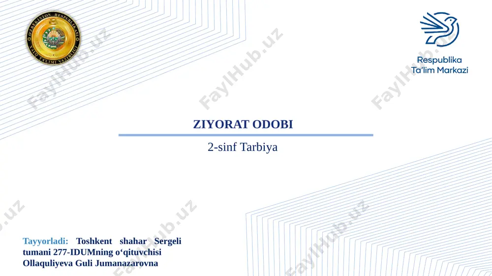 2-sinf tarbiya — PPTX