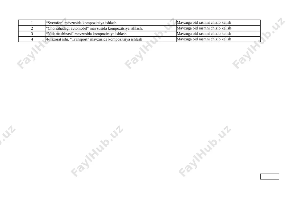 2_sinf_tasviriy_san'at_4_chorak_ish_reja — XLSX