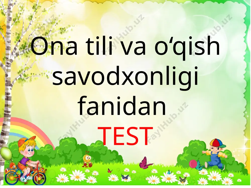 ona tili 2-sinf — PPTX