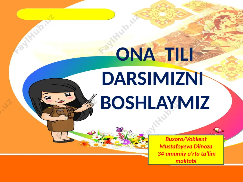 26- yanvar ona tili — PPTX