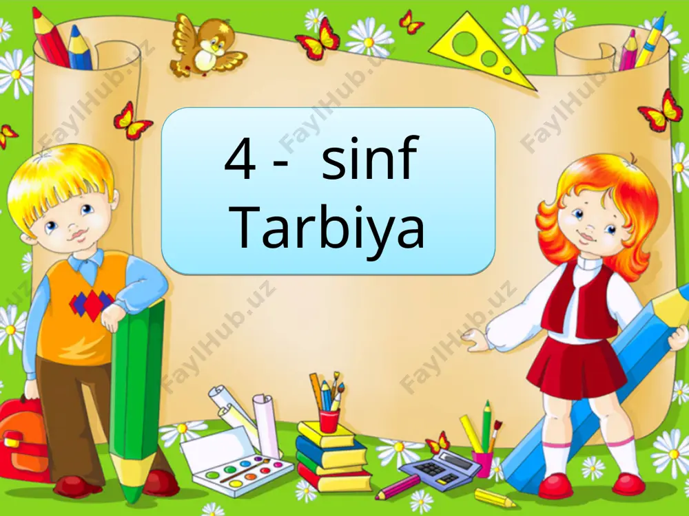 4-sinf tarbiya halollik mufavvaqiyat kaliti — PPT