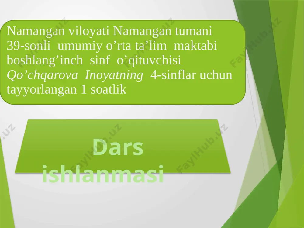dars ishlanma matematika.(1) — PPTX
