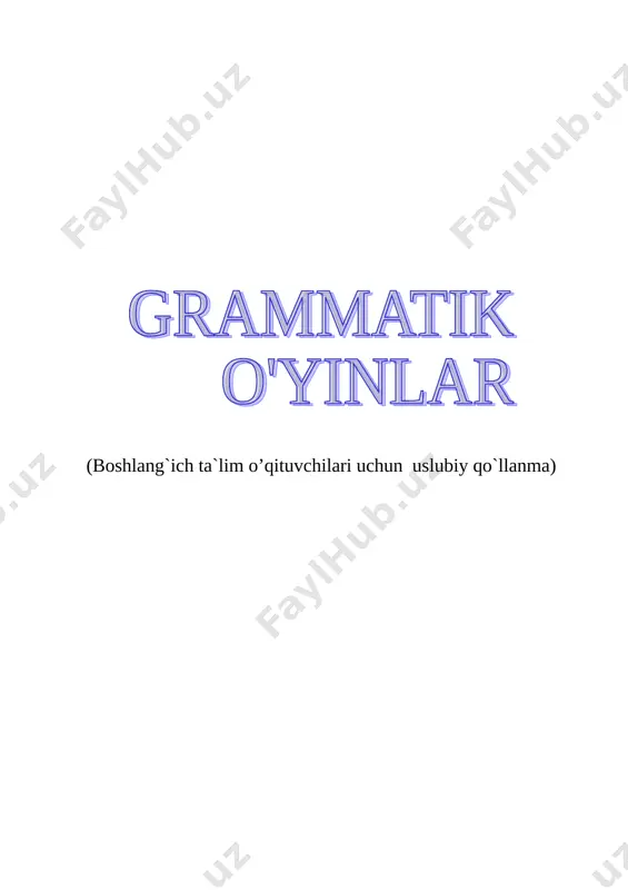 grammatik o'yinlar — DOC