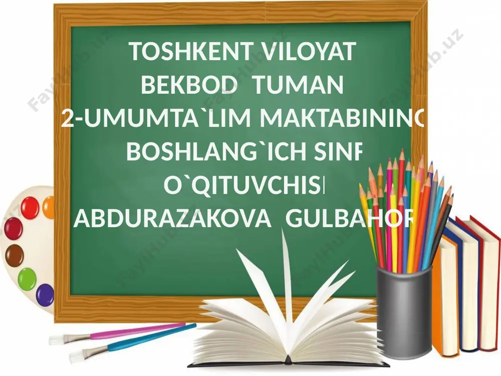 qor odamning sovg`asi — PPTX