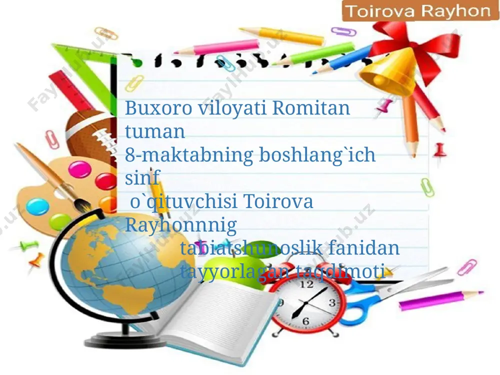 4_sinf_tabiatshunoslik_26_dars_,,tirik_organizmlarning_xususiyatlari — PPTX