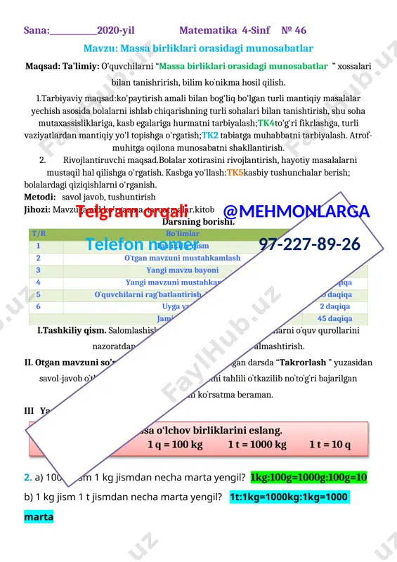 4_sinf_matematika_yechimlari_2_chorak_2021_2022_yil_uchun_100% — DOCX