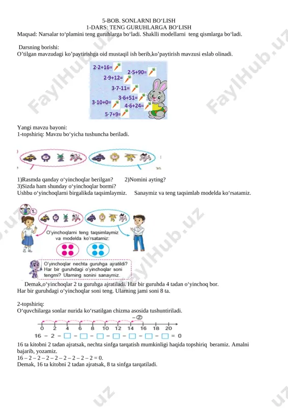 1-dars matematika fayl — DOCX