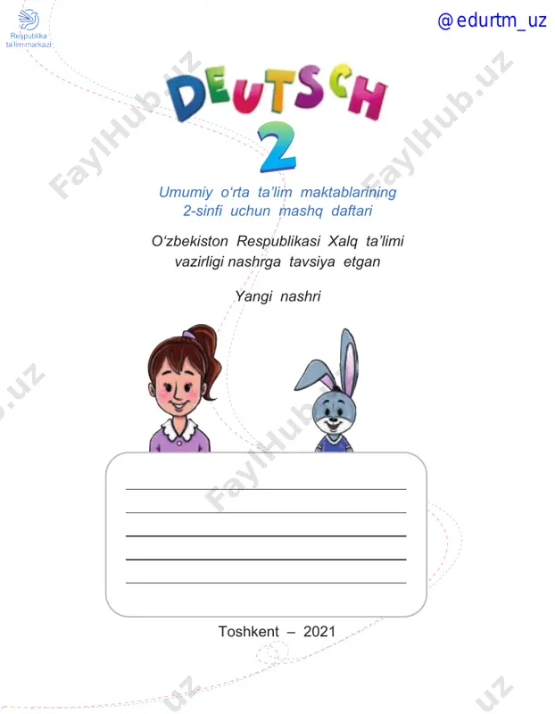 nemis tili 2 daftar o'zbek — PDF