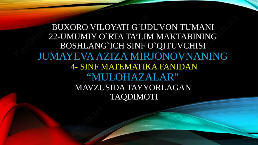 mulohazalar — PPTX