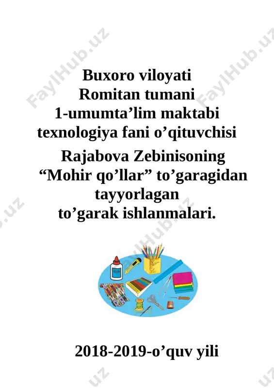 mohir qo'llar to'garagi ishlanma — DOCX