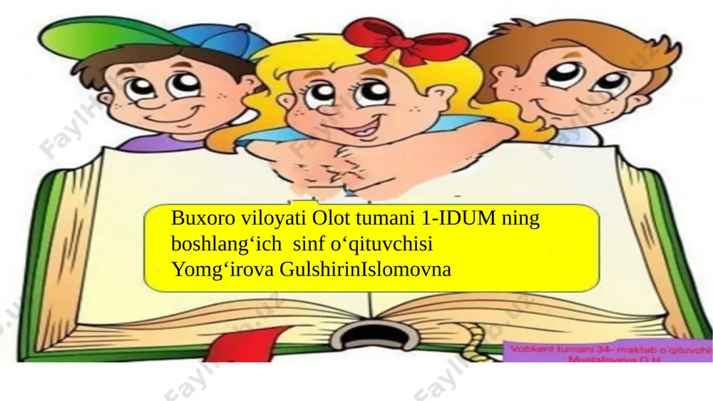 4-sinf o'qish — PPTX