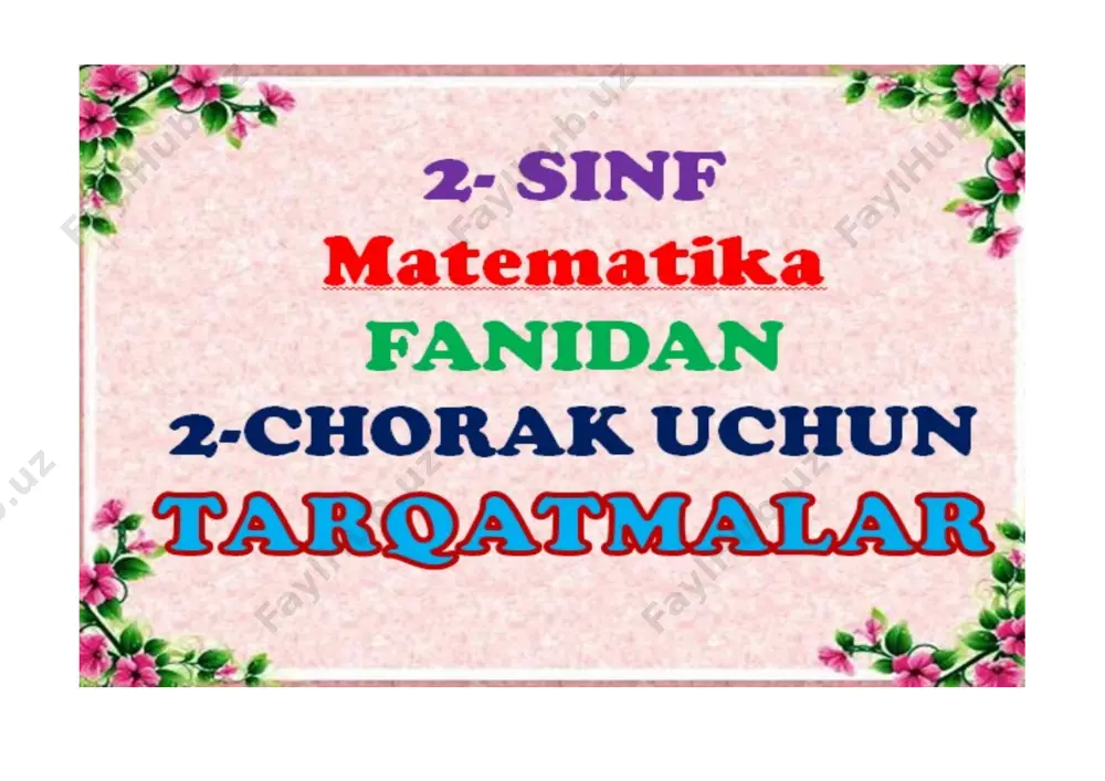2-sinf mmatematika tarqatmasi 2-chorak 2021-2022.pptx(1) — DOCX