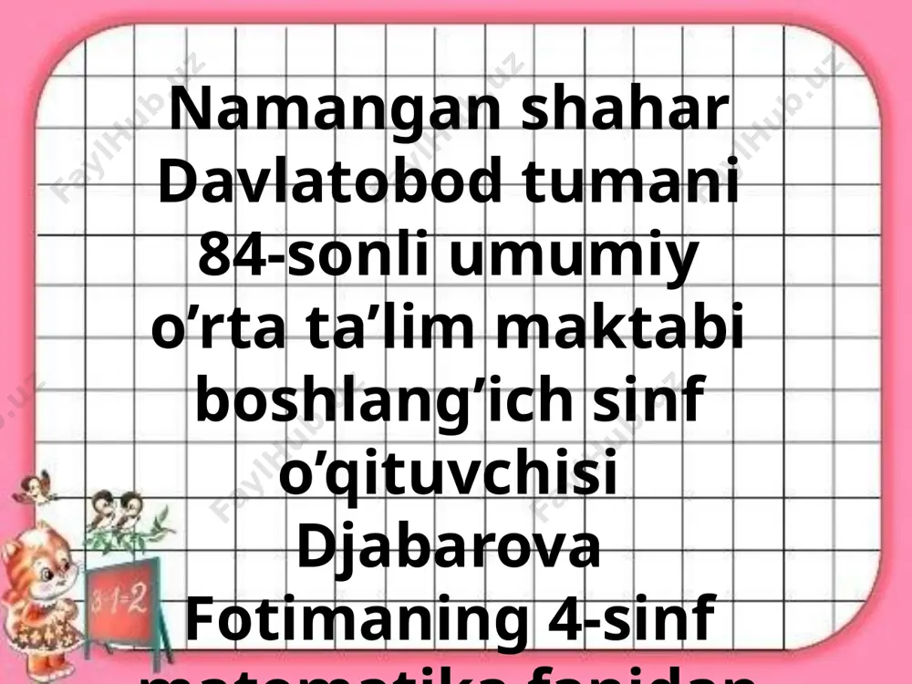 4-sinf ko'pyoqlar — PPTX
