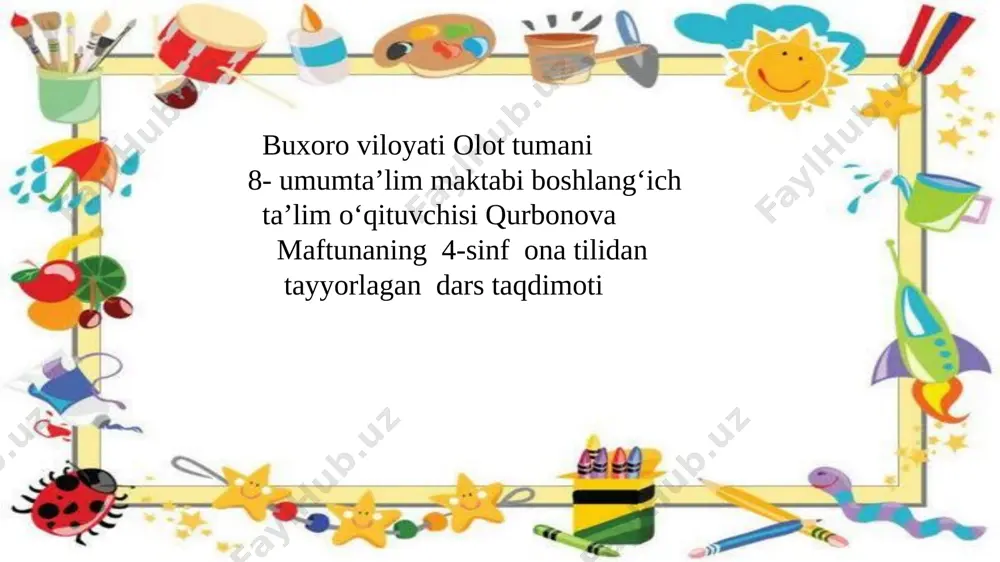 4-sinf ona tili 14-oktabr — PPTX