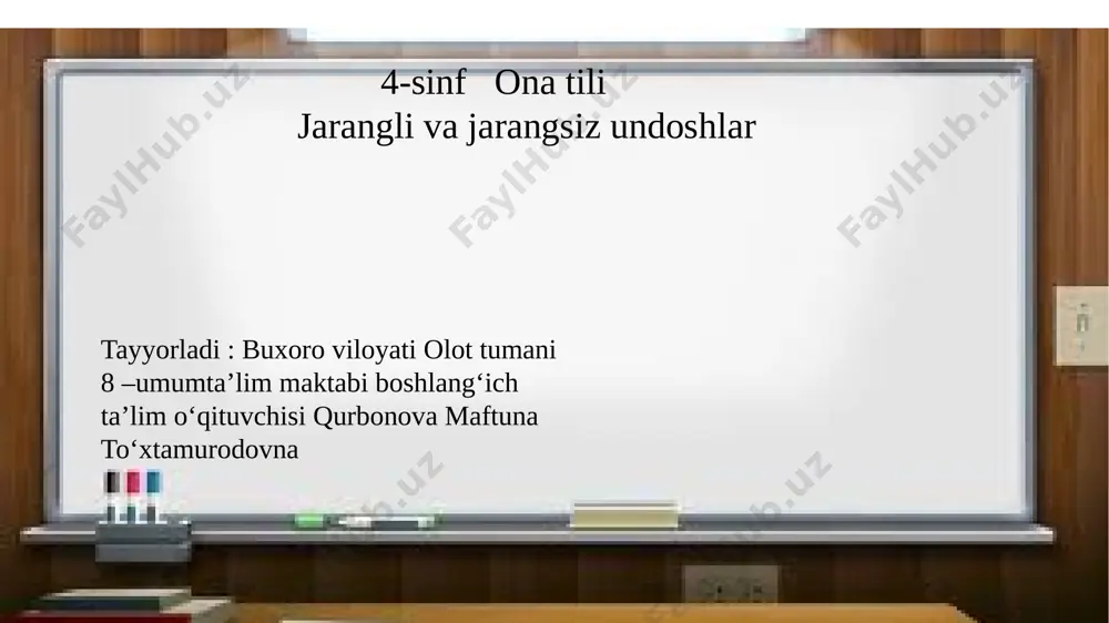 4-sinf ona tili 9-dars — PPTX