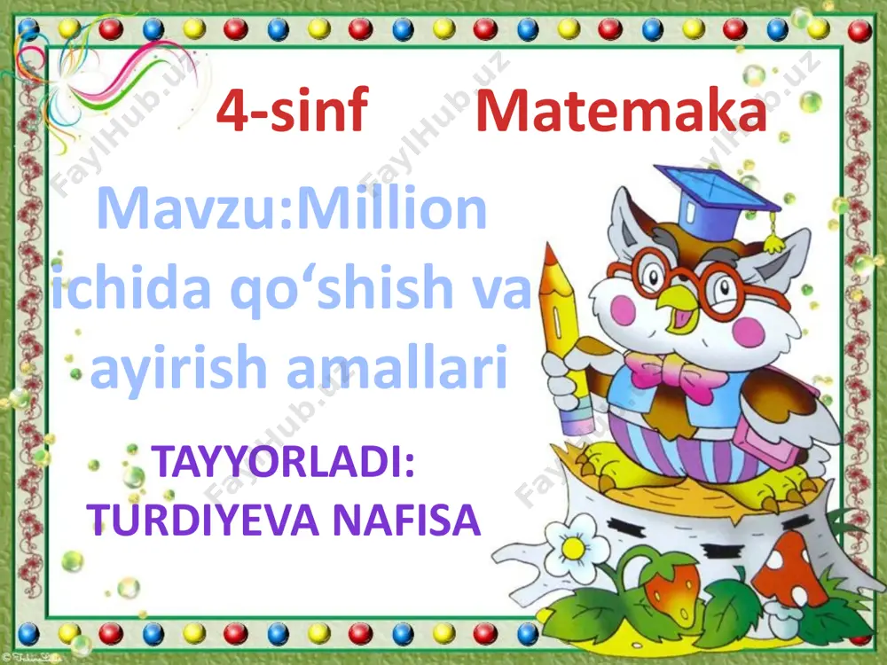 million ichida + va - — PPTX