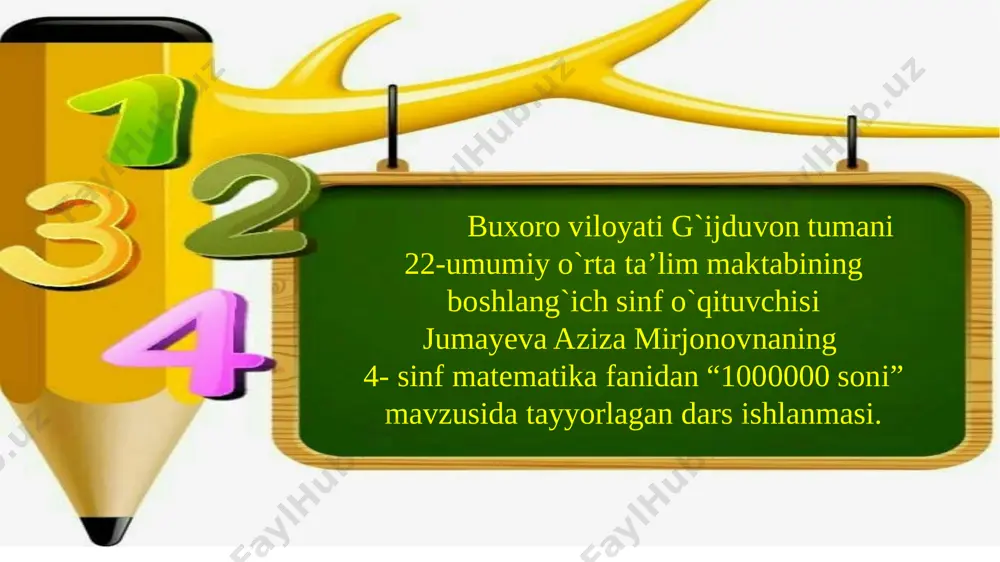 12-dars matematika — PPTX