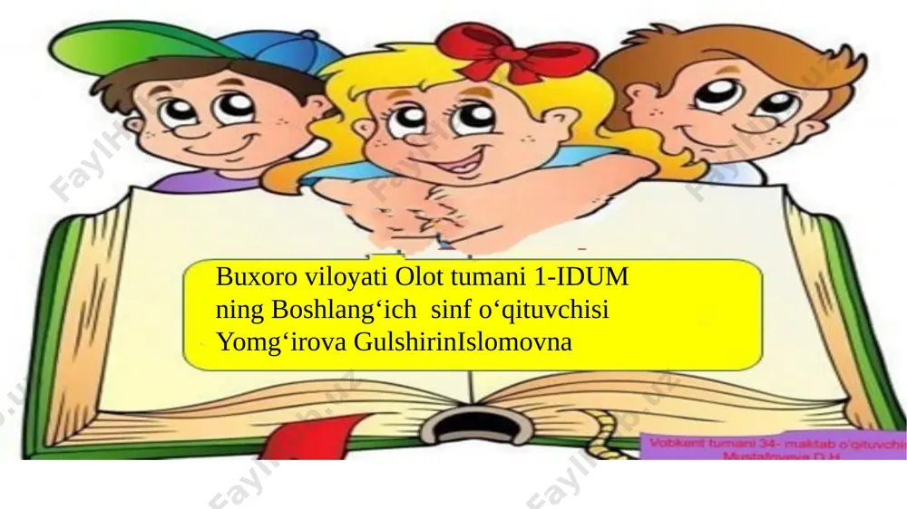 4-sinf ona tili 8-oktabr — PPTX