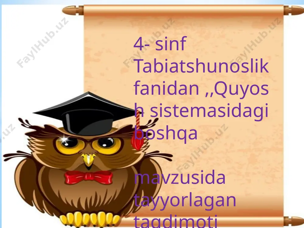 6-dars tabiatshunoslik — PPTX
