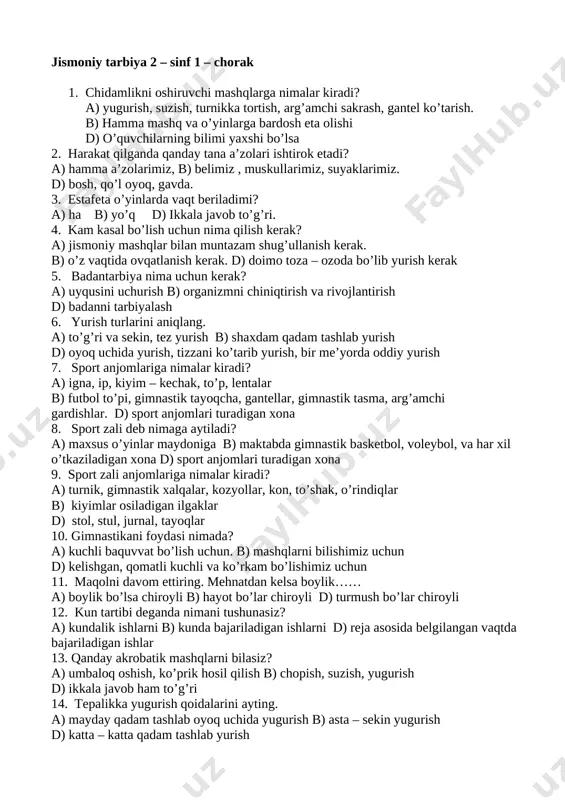 2_sinf_jismoniy_tarbiya_fanidan_test — DOCX