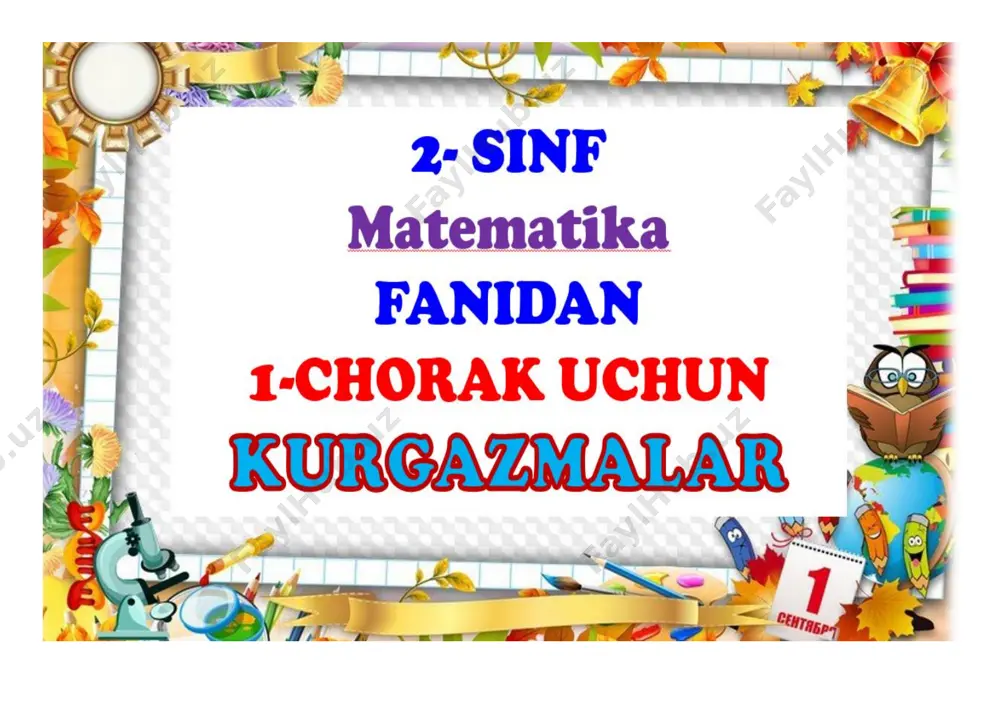 2-sinf matematika kkurgazmalari 2021-kitobdan-converted — PDF