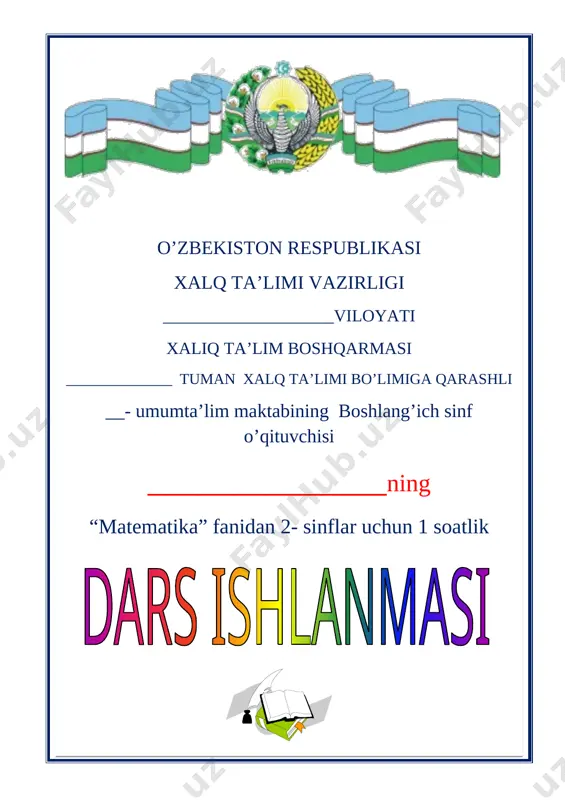 2_sinf_matematika_1_100_ichida_sonlarni_xonadan_o’tib_ayirish_usullari — DOCX