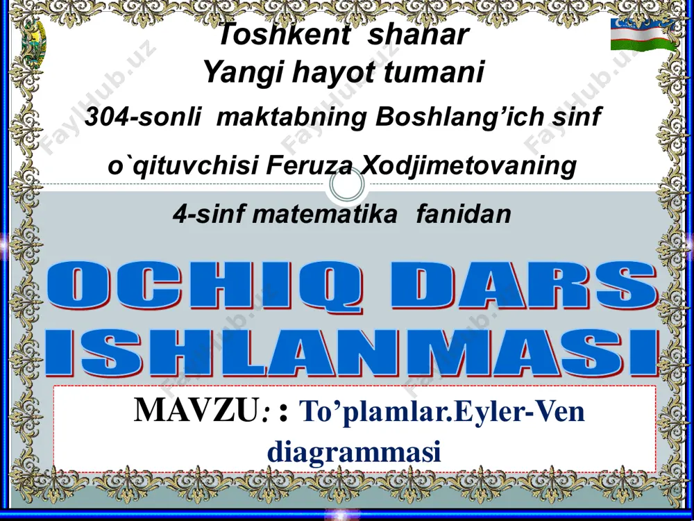 4_sinf_matematika_4_chorak_to'plamlar_eyler_venn_diagrammasi — PDF