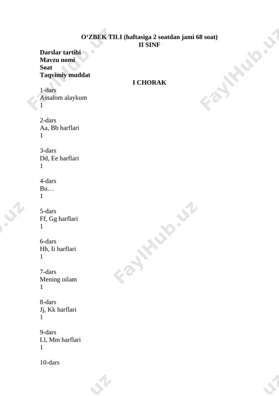 2-sinf o'zbek tili.xls — DOCX