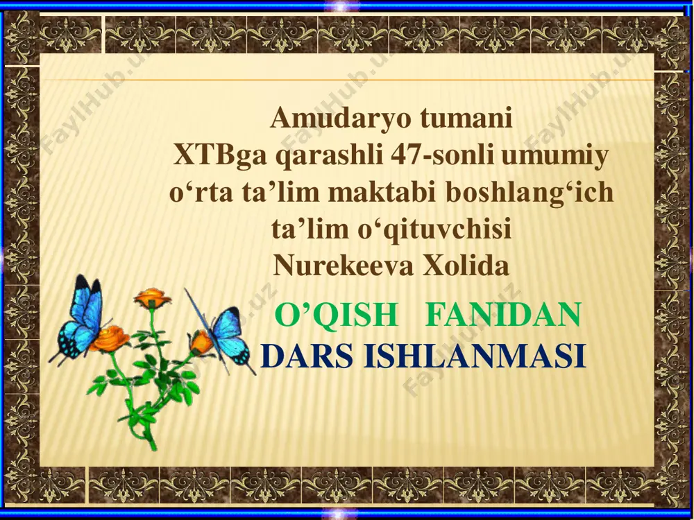 2 sinf o'qish yoz keldi — PDF