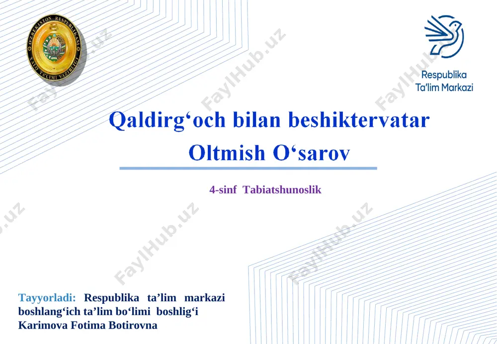 2-sinf o'qish — PPT