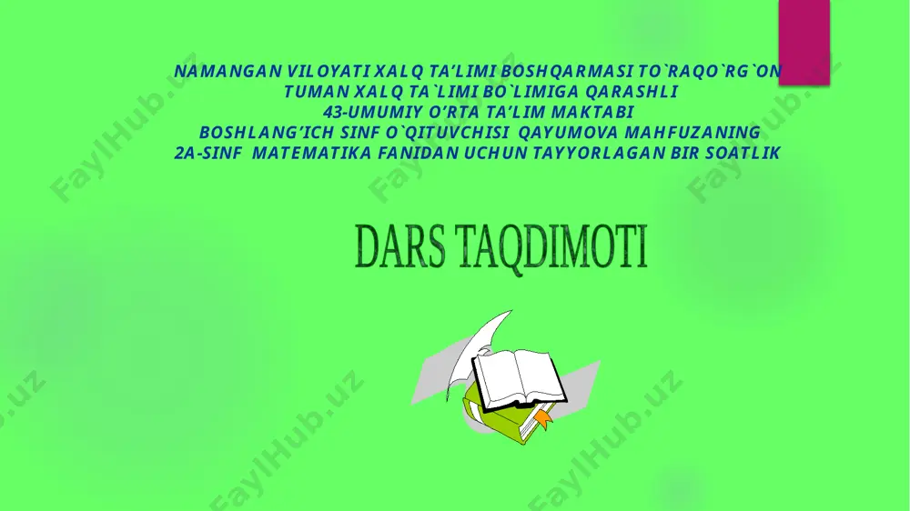 qayumova mahfuza 43 maktab-1 — PPTX