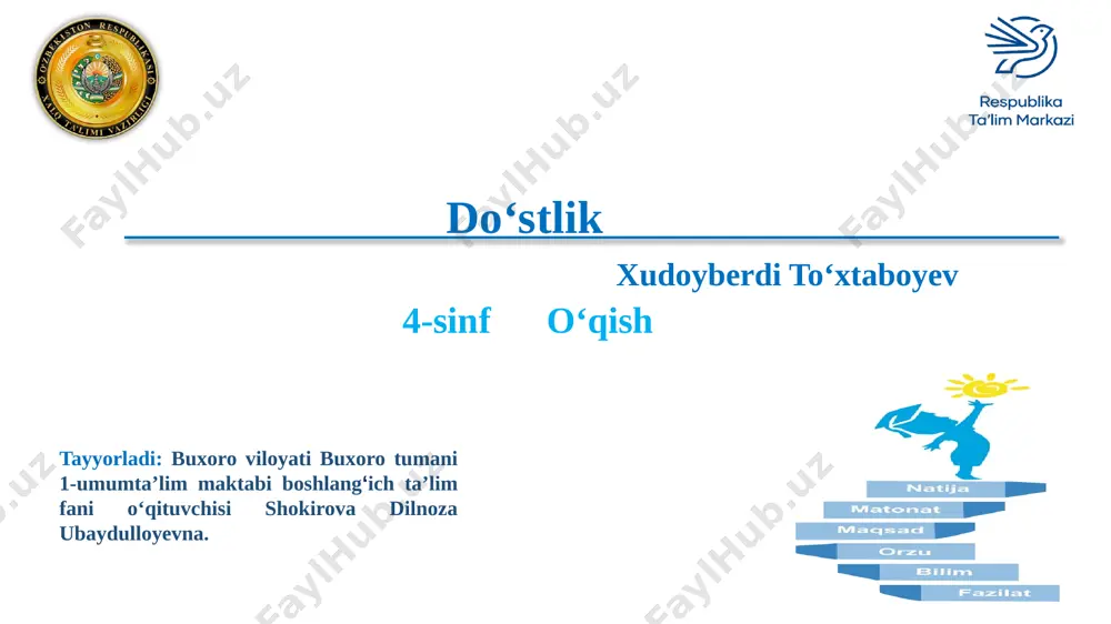 4-sinf oʻqish — PPTX