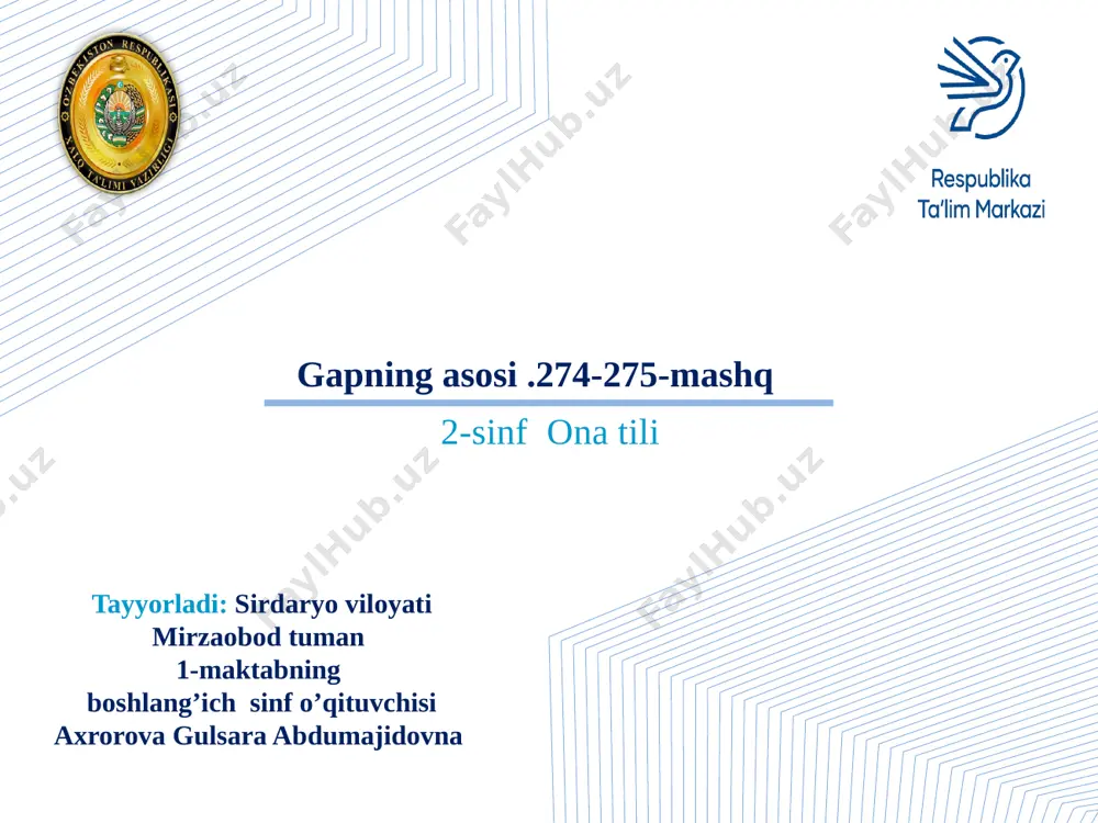 gapning asosi — PPTX