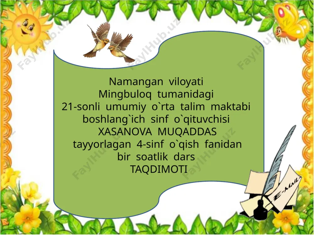21-maktab_4-sinf_o`qish — PPTX