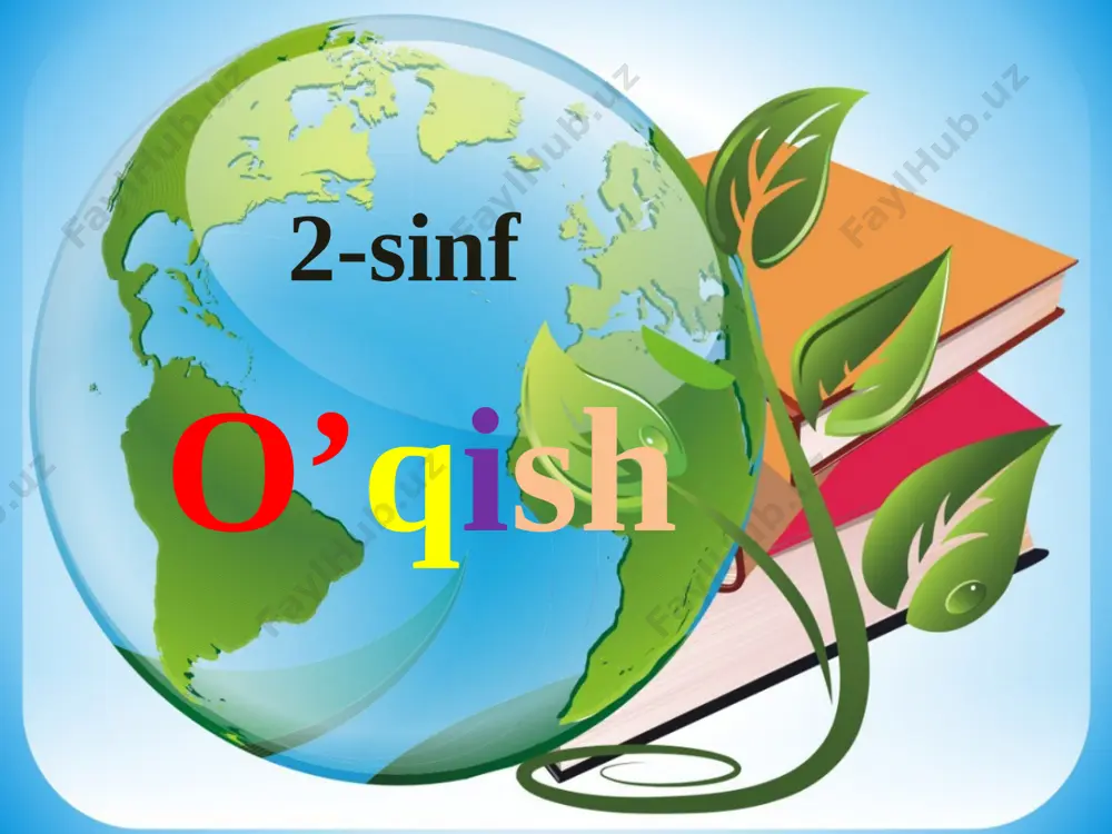 sichqon va mushuk 2-sinf o'qish — PPTX