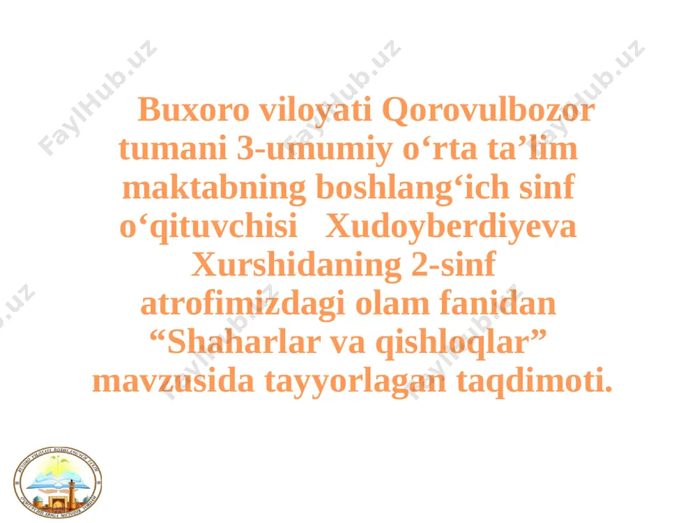 2-sinf tabiat — PPTX