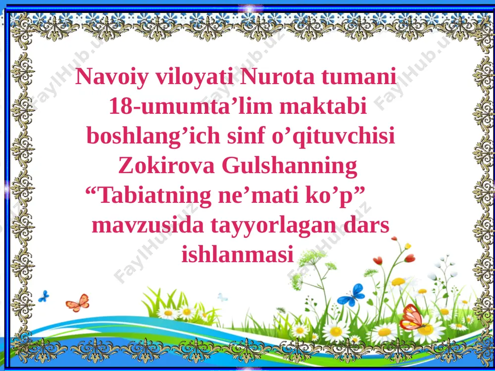 18_umumta'lim_maktabi_boshlang'ich_sinf_o'qituvchisi_zokirova_gulshanning — PPTX