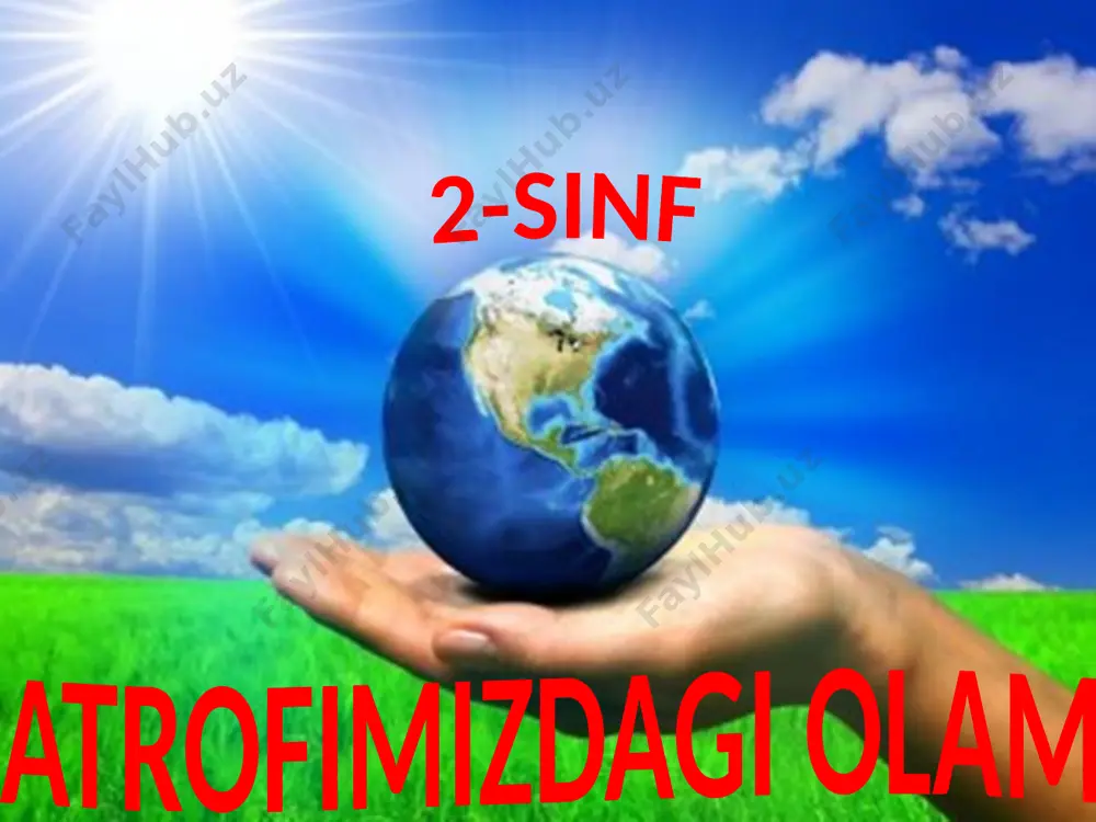 suv-xaet manbai. takdimot.2-sinf — PPTX