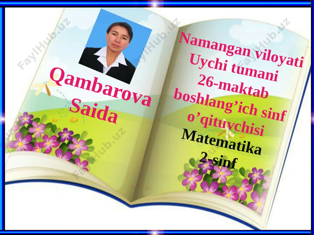 matematika 2-sinf — PPTX
