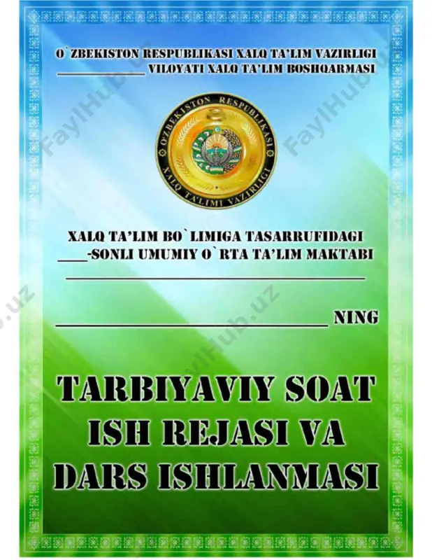 2-sinf tarbiyaviy soat — PDF